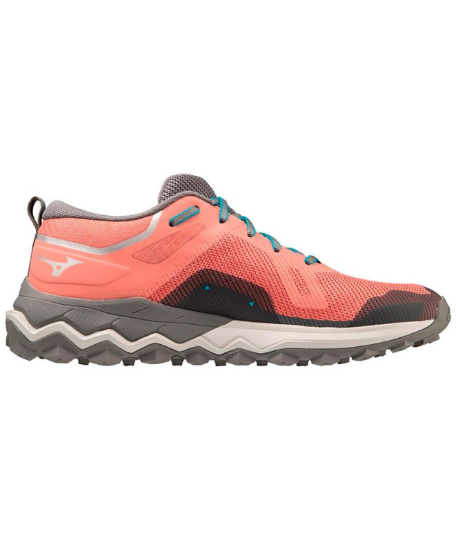 Chaussures Trail Mizuno de Wave Ibuki 4 Gore-Tex Tile Red Femme