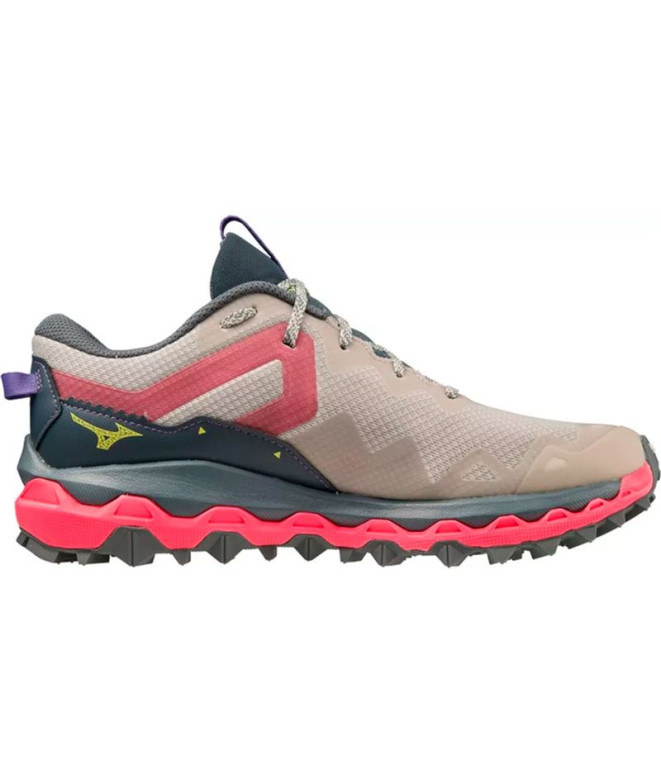 Chaussures Trail Mizuno par Wave Mujin 9 Gris Femme