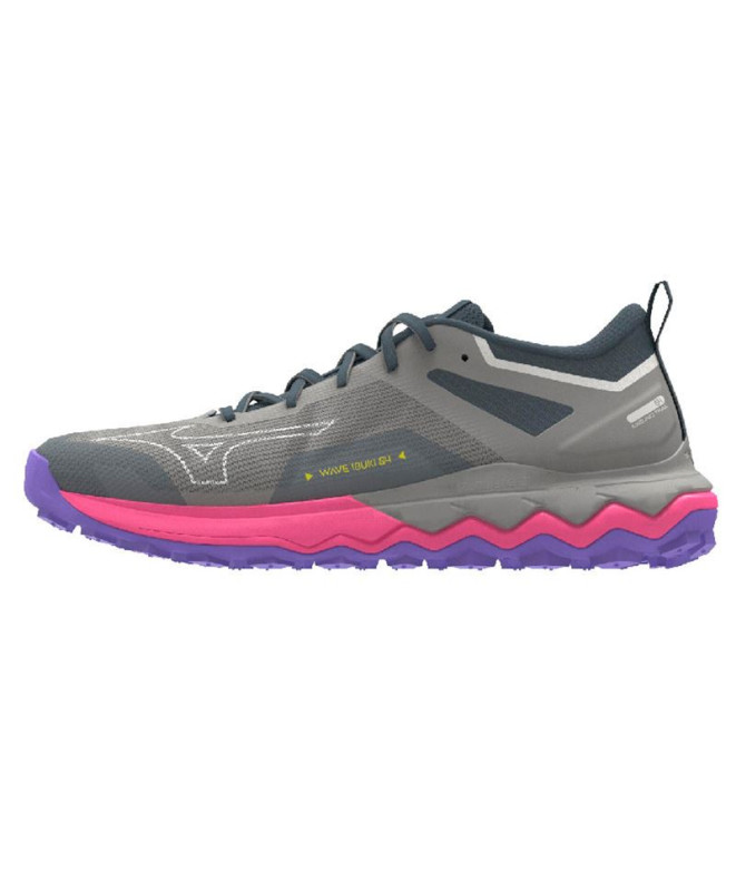 Chaussures Trail Mizuno de Wave Ibuki 4 Gris Femme