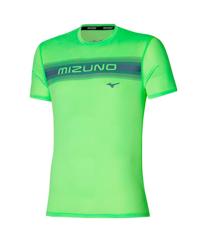 Camiseta Fitness Mizuno do Core Lima Homem