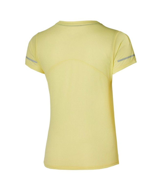 Camiseta Running Mizuno da DryAeroFlow Yellow Mulher