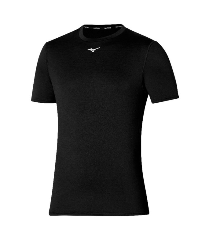 Camiseta Fitness Mizuno de Core Black Homem