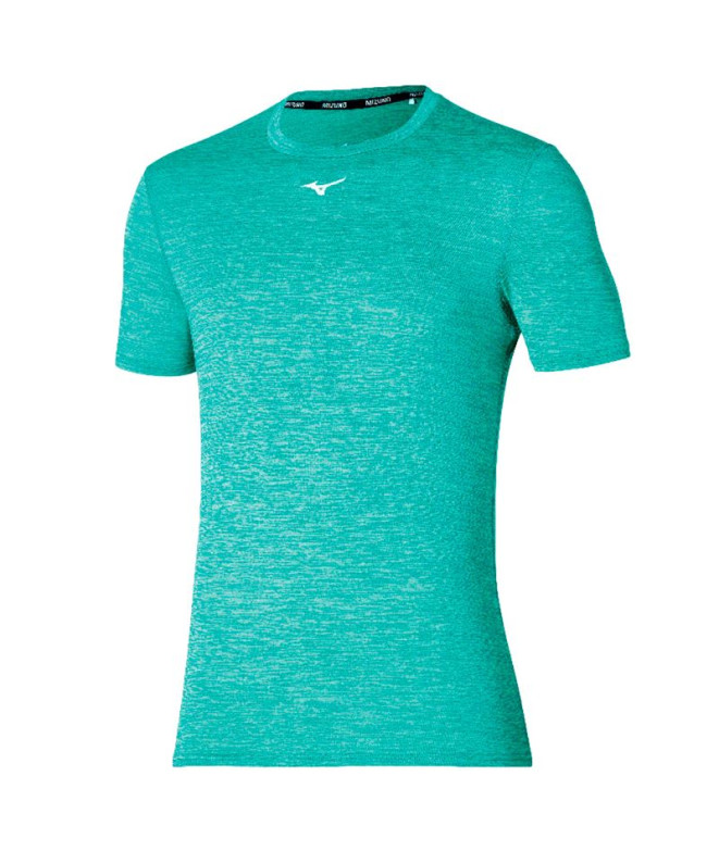 Camiseta Fitness Mizuno da Core Green Homem