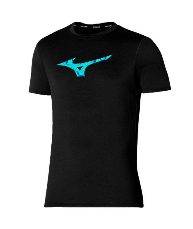 Camiseta de Fitness Mizuno Core RB Preto Homem