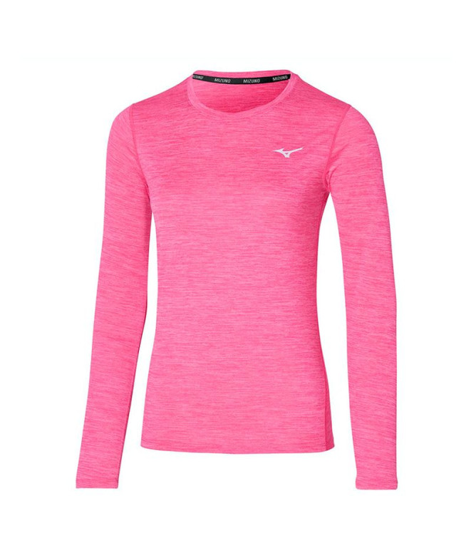 Camiseta Fitness Mizuno por Impulse core Pink Mulher