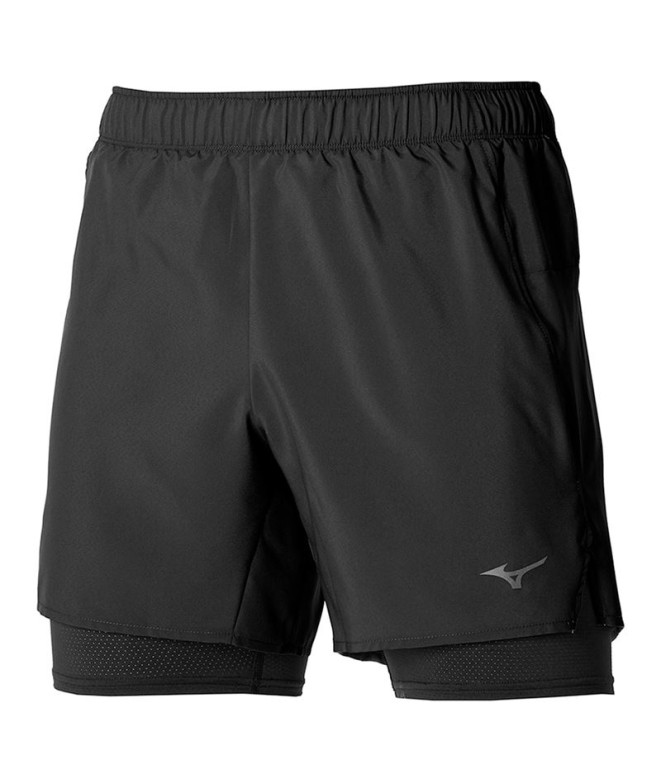 Calça de Fitness Mizuno Core 5.5 2In1 Preto Homem