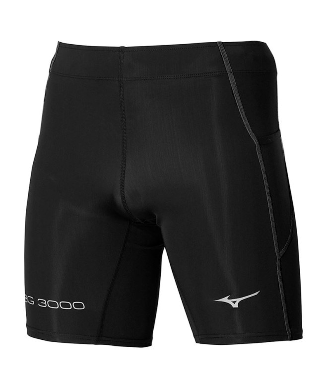 Mallas de Trail Mizuno BG3000 Mid Negro Hombre