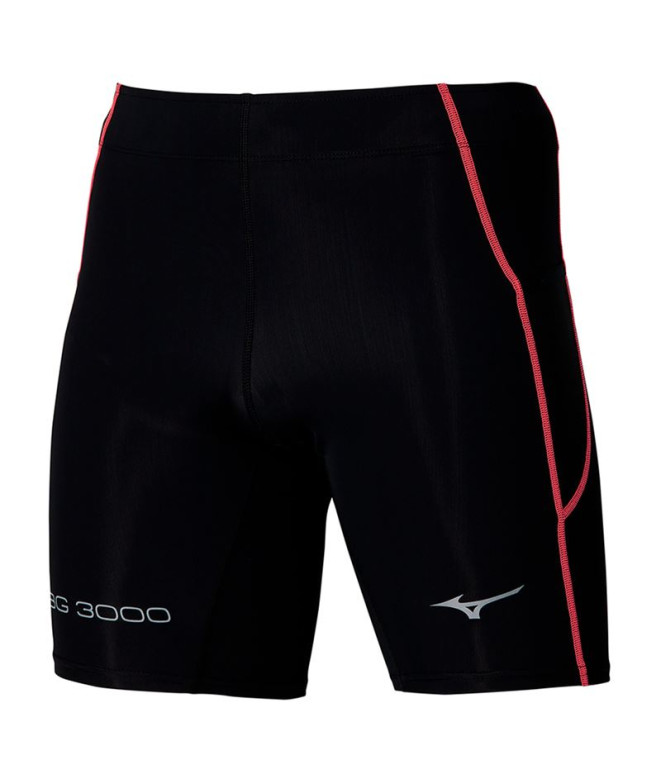 Mallas de Trail Mizuno BG3000 Mid Negro Hombre