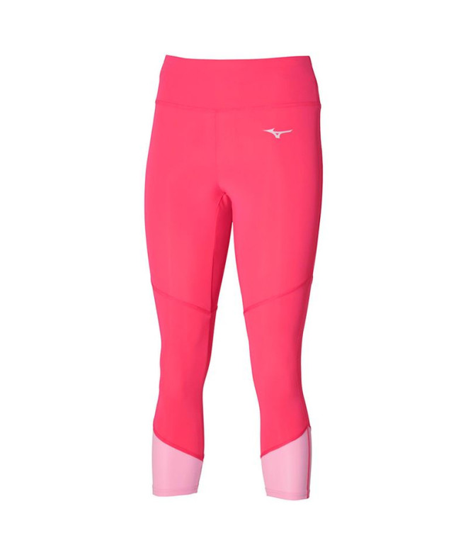 Collants Fitness Mizuno de Core 3/4 Pink femme