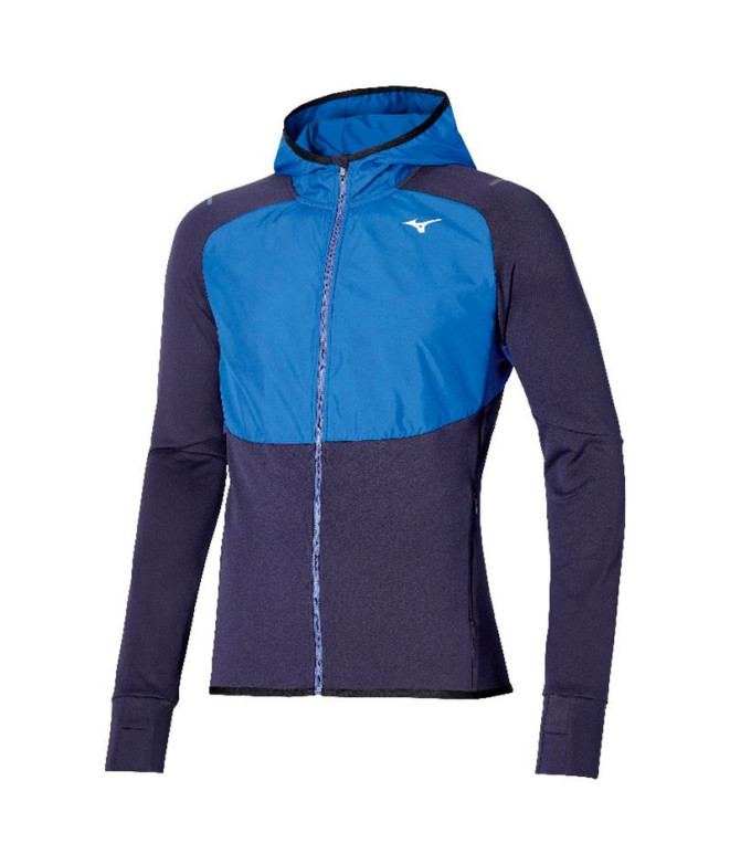 Veste Running Mizuno de Warmalite Hybrid Blue Homme