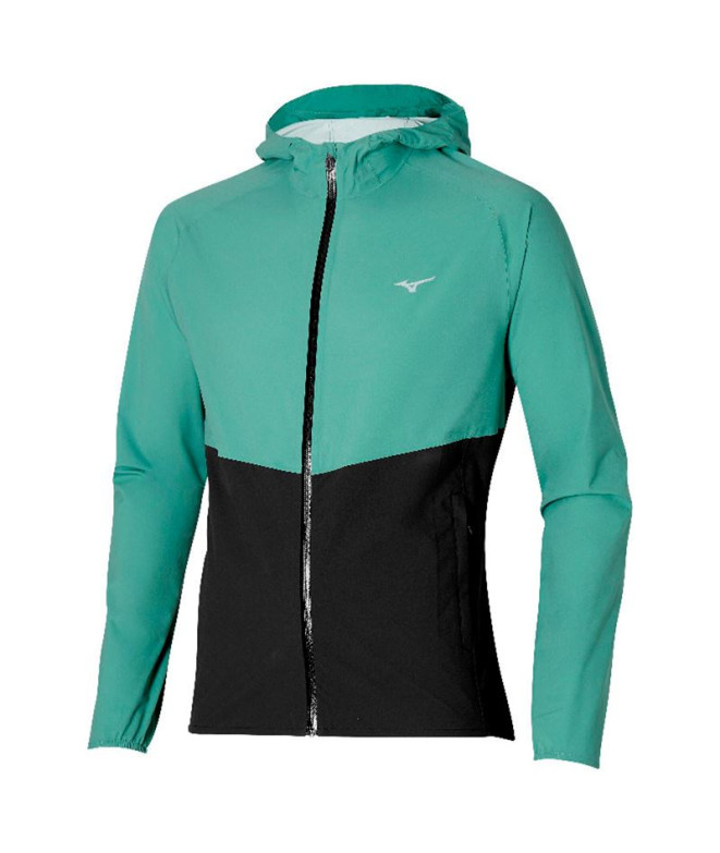 Chaqueta de Trail Mizuno 20K ER Verde Hombre