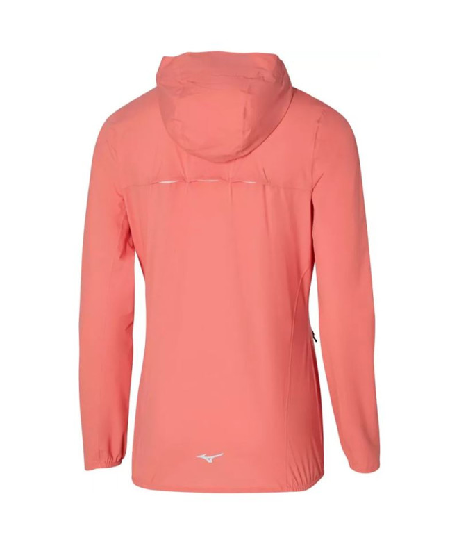 Veste de Trail Mizuno 20K ER Rouge saumon Femme