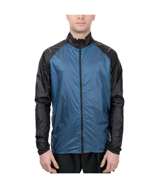 Veste Running Mizuno de Aero Blue Homme