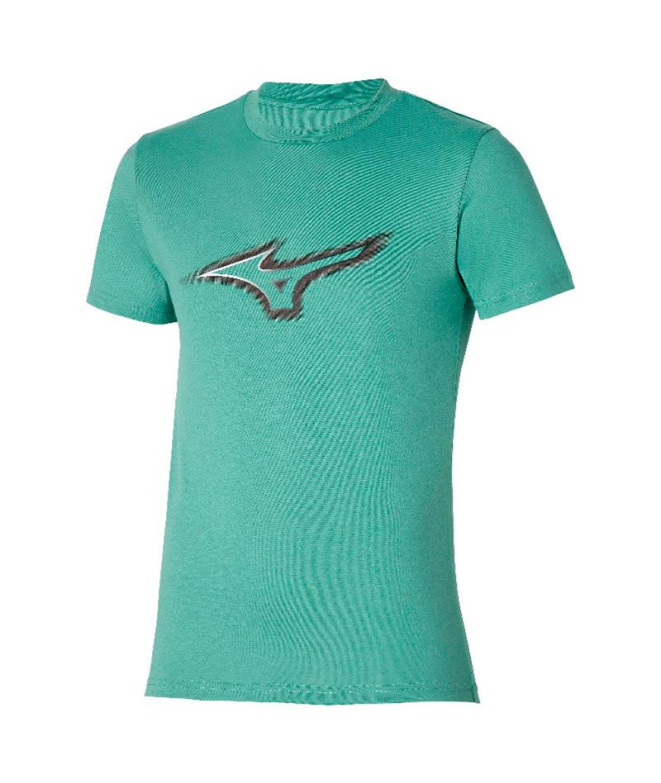 Camiseta de Fitness Mizuno RB Logo Verde Homem