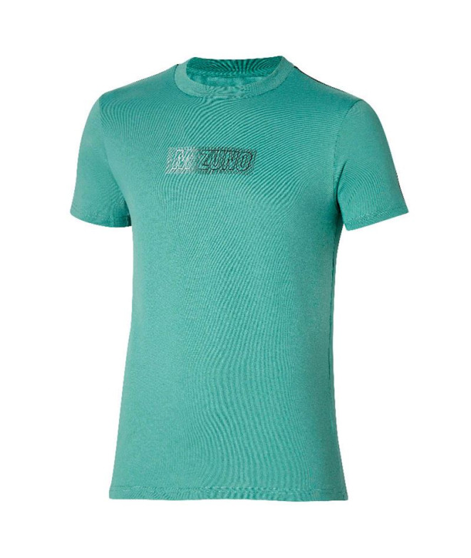 Camiseta Fitness Mizuno de Release Tape Green Homem