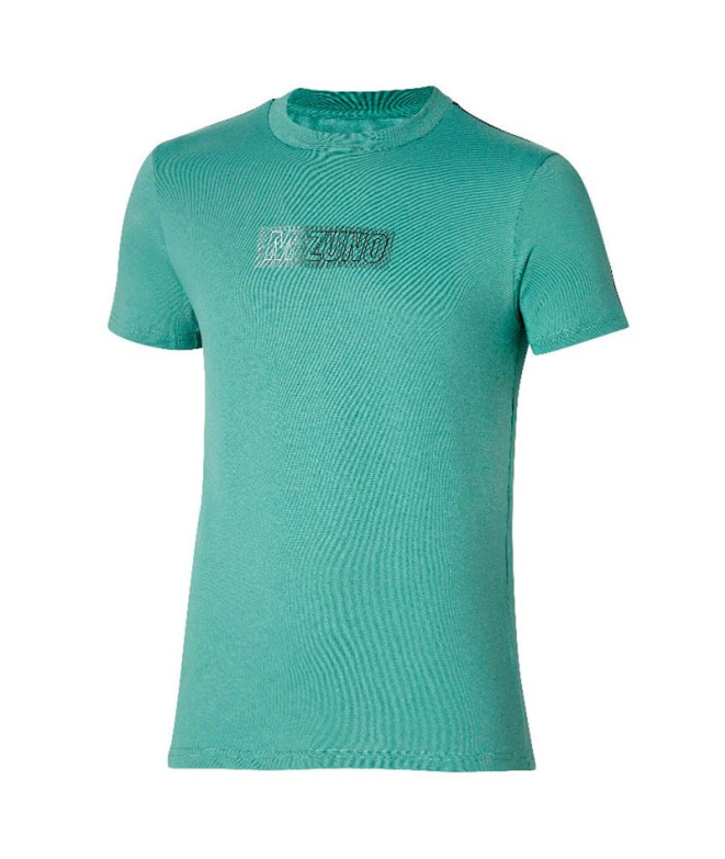 Camiseta de Fitness Mizuno Release Tape Verde Hombre