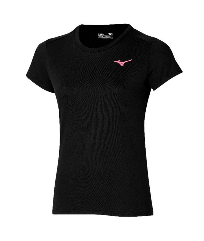 Camiseta de Fitness Mizuno Tee Preto mulher