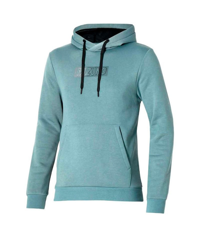 Moletom Fitness Mizuno por Release Hoodie Cinzento Homem