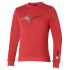 Sweat Fitness Mizuno by Release Crew Sweat Tile Red Homme