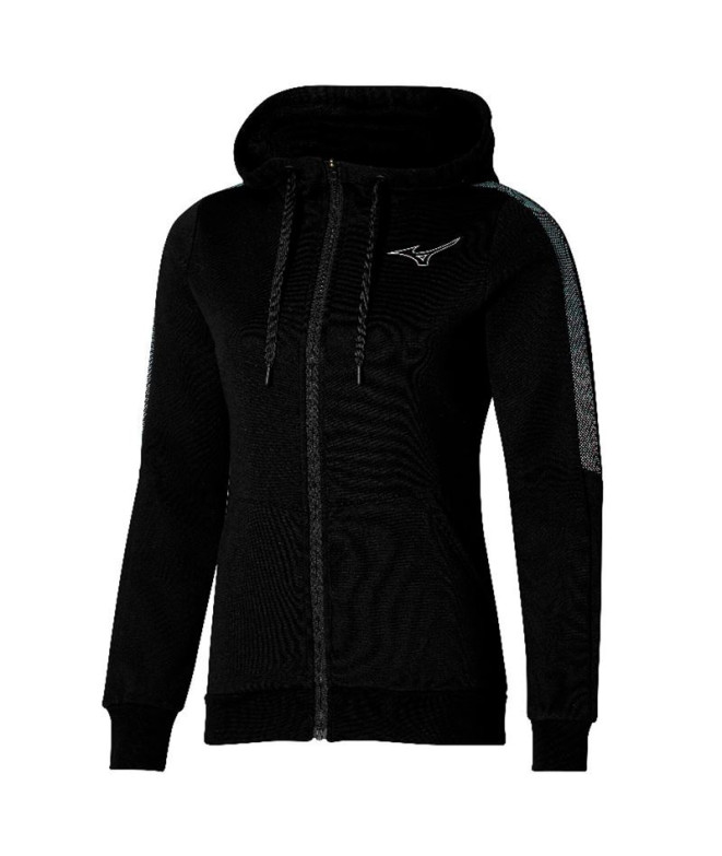 Veste by Fitness Mizuno Release Sweat Noir femme