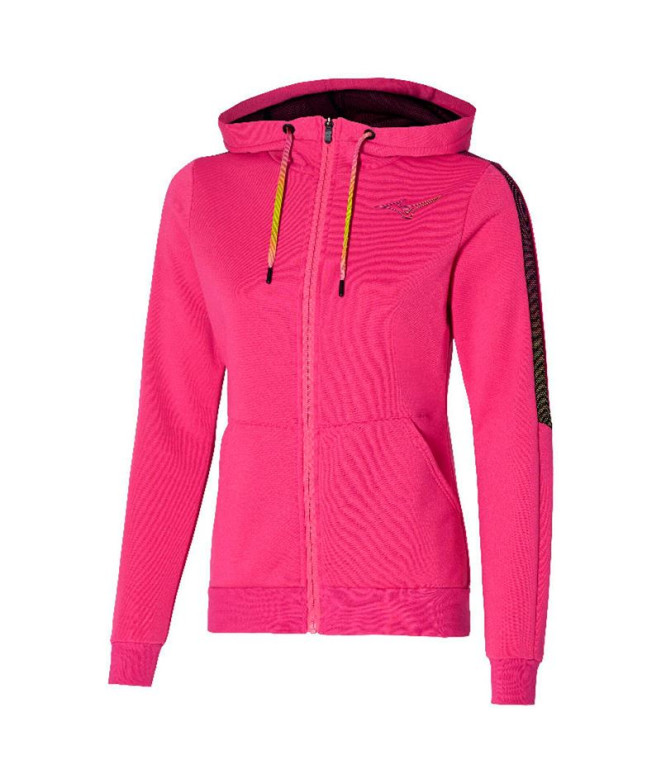 Veste Fitness Mizuno par Release Sweat Pink femme