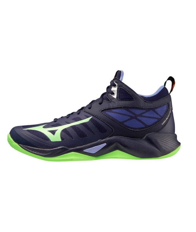 Chaussures Volley-ball Mizuno by Wave Dimension Mid Blue