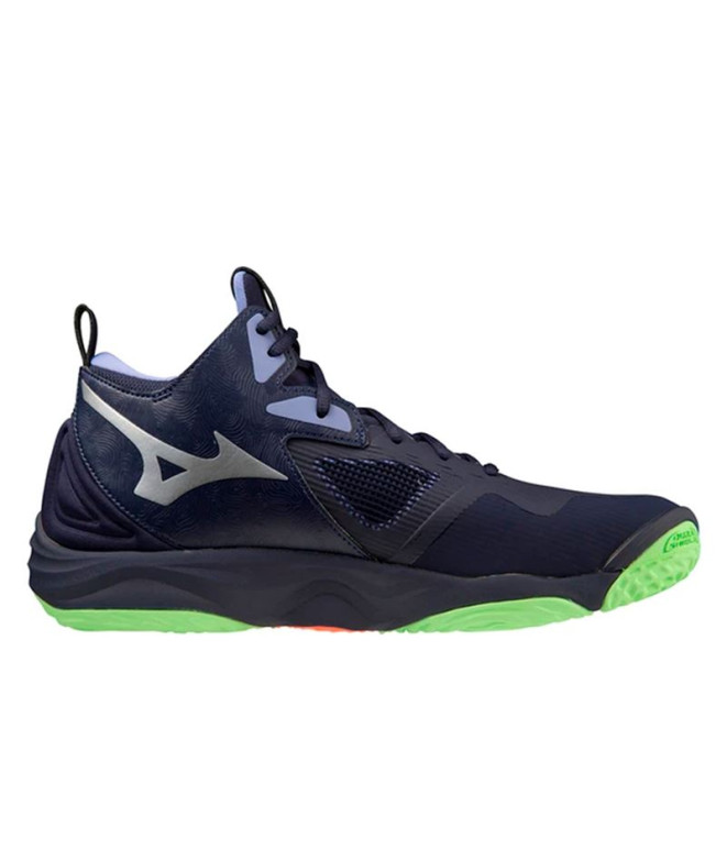 Sapatilhas Voleibol Mizuno por Wave Momentum 3 Mid Blue