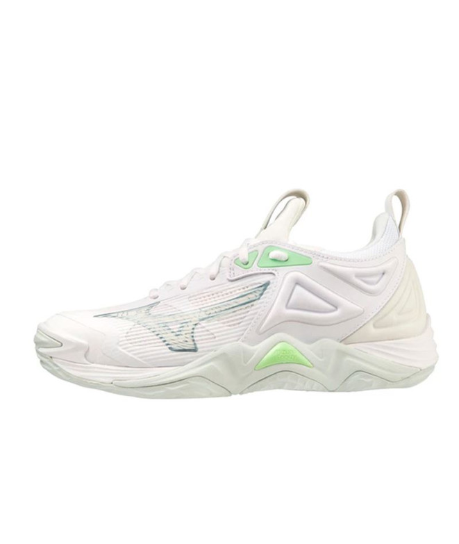 Chaussures par Volley-ball Mizuno Wave Momentum 3 Blanc Femme