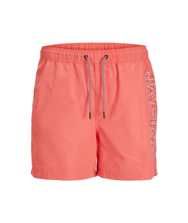 Fato de banho Menino Jack & Jones Logótipo duplo Coral