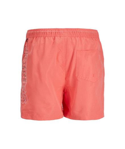 Maillot de bain Enfant Jack & Jones Double Logo Corail 2