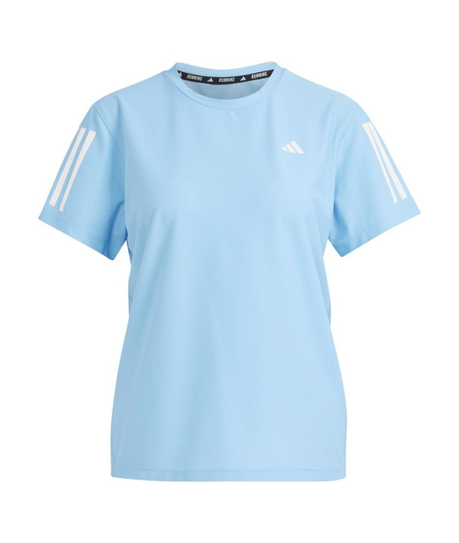 Camiseta de Running adidas Own the run Mujer Azul