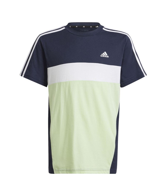 Camiseta adidas 3 Bnadas Infantil Azul