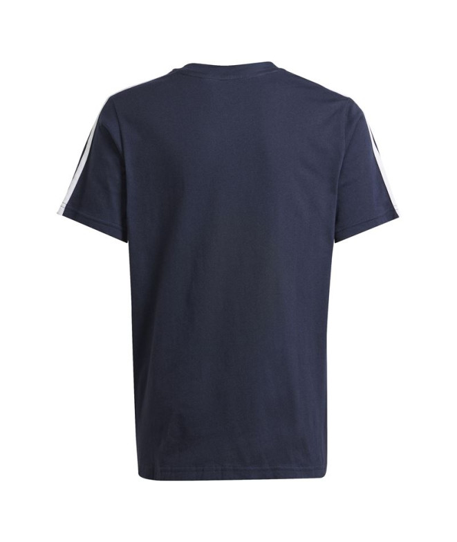 Camiseta adidas 3 Bnadas Infantil Azul