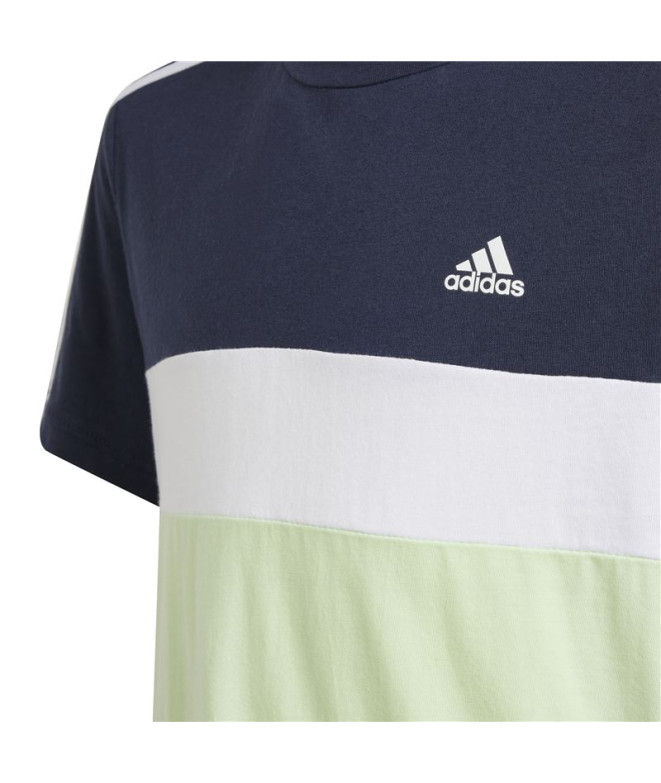 T-shirt adidas 3 Bandes Enfant Bleu