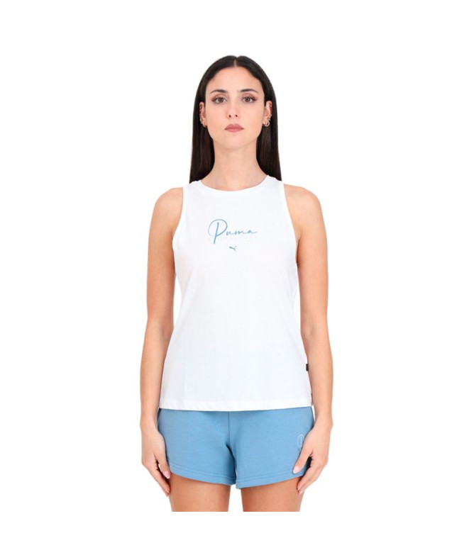 Camiseta Puma Bppo-000765 Blank Ba Mujer Blanco