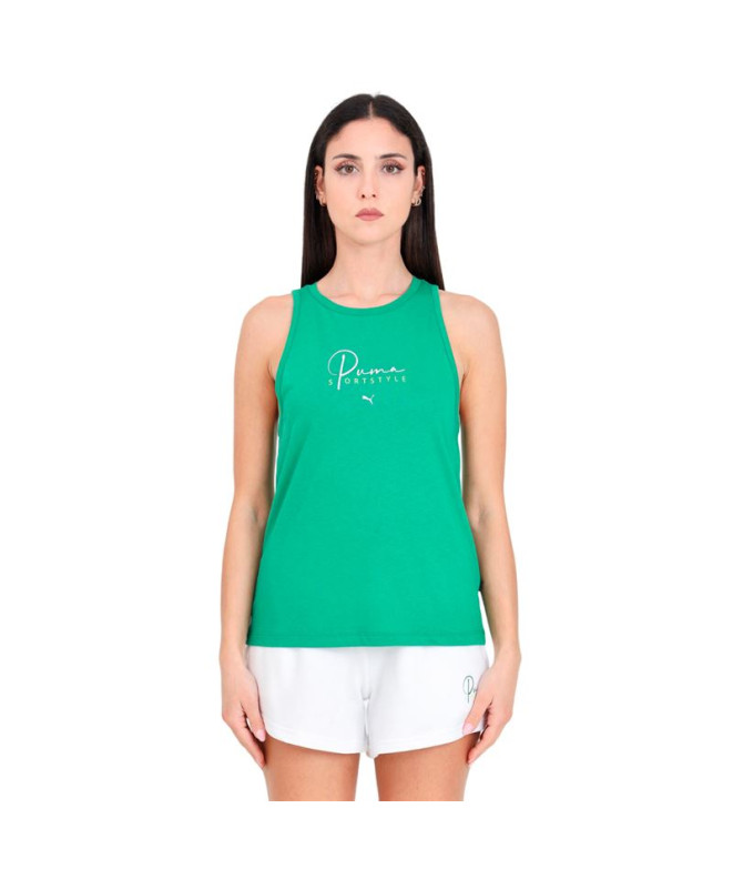 Camiseta Puma Bppo-000765 Blank Ba Mujer Verde