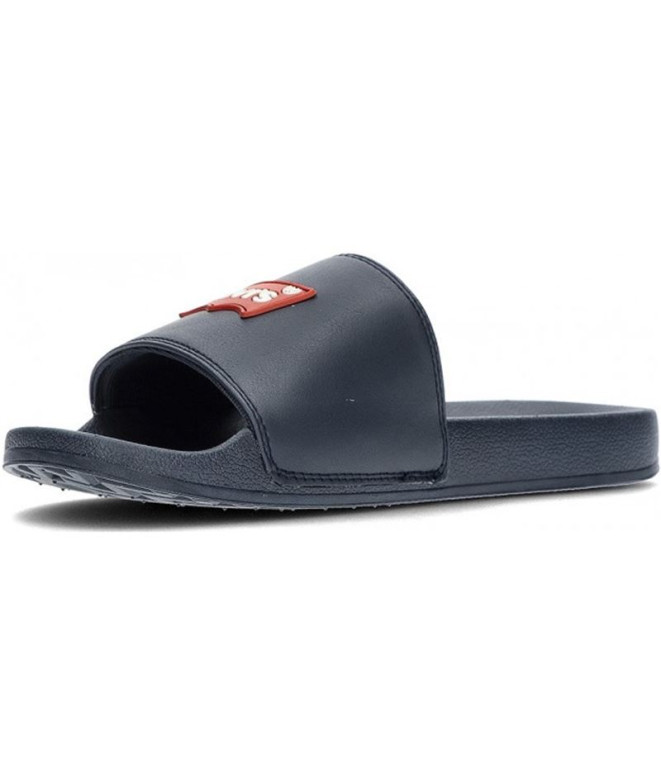 Tongs Levis June Batwing Patch Homme Bleu