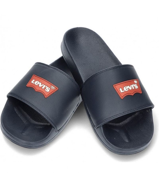 Tongs Levis June Batwing Patch Homme Bleu