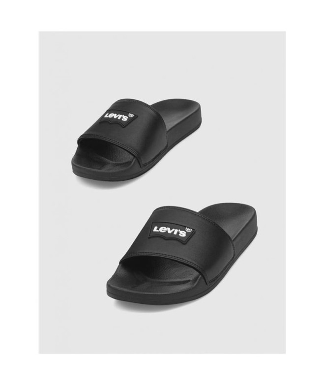 Chanclas Levis June Batwing Patch S Mujer Negro