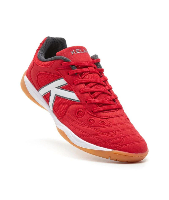 Chaussures de football Sala Kelme Coupe rouge...