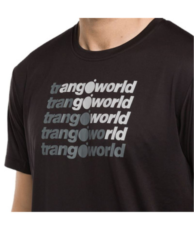Camiseta de Montanha Trangoworld Arbas Homem Preto