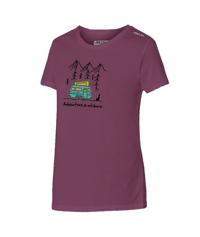 Camiseta Montanha Joluvi Mulher de Adventure Mountains Oquidea