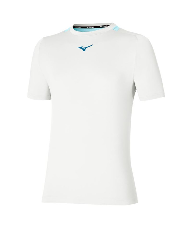 Camiseta de Tênis Mizuno Tee Branco Homem