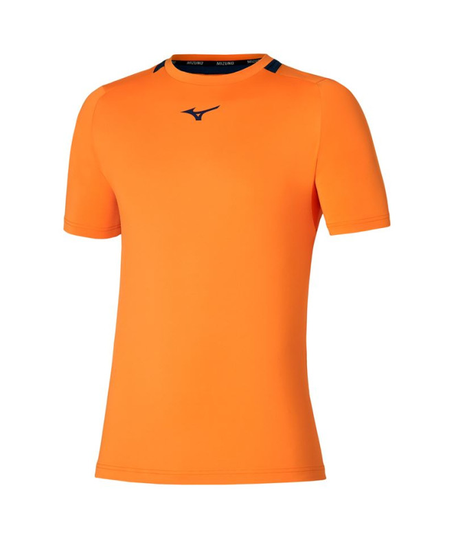 T-shirt de Pádel Mizuno Homme Orange