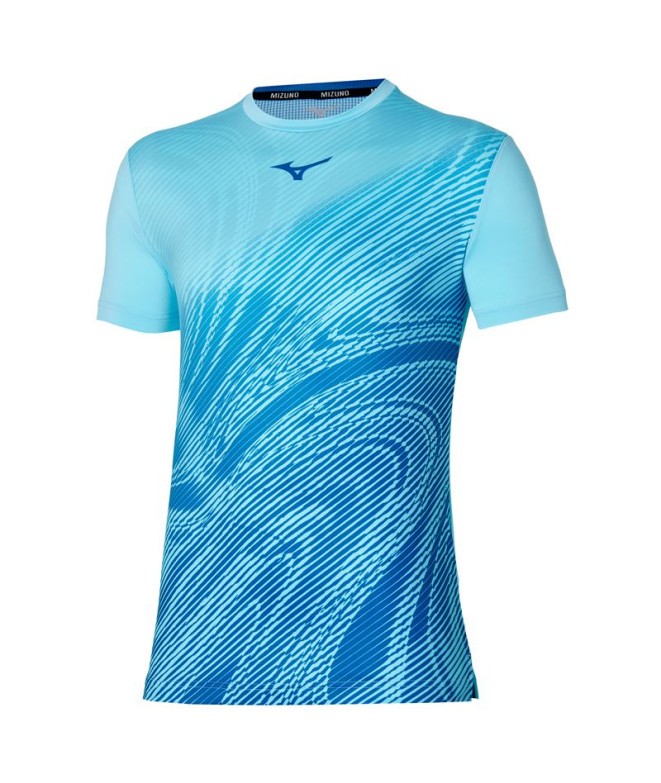 T-shirt by Pádel Mizuno Charge Shadow Graphic Homme Blue