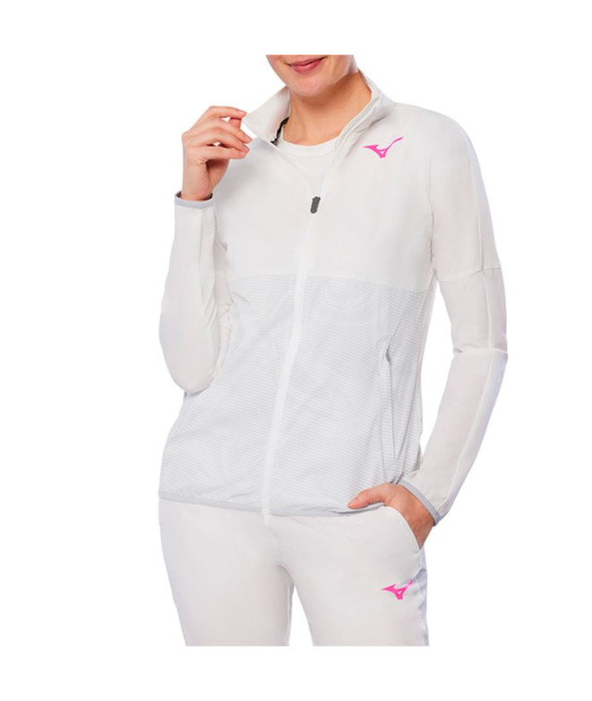 Veste de Pádel Mizuno Charge Imprimé Femme Blanc