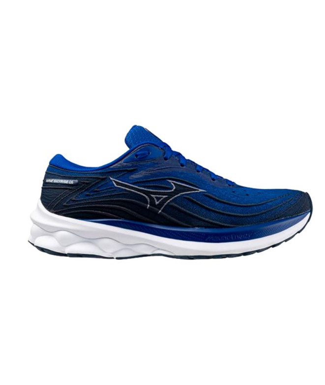 Chaussures De Running Mizuno Wave Skyrise 5 Homme Bleu