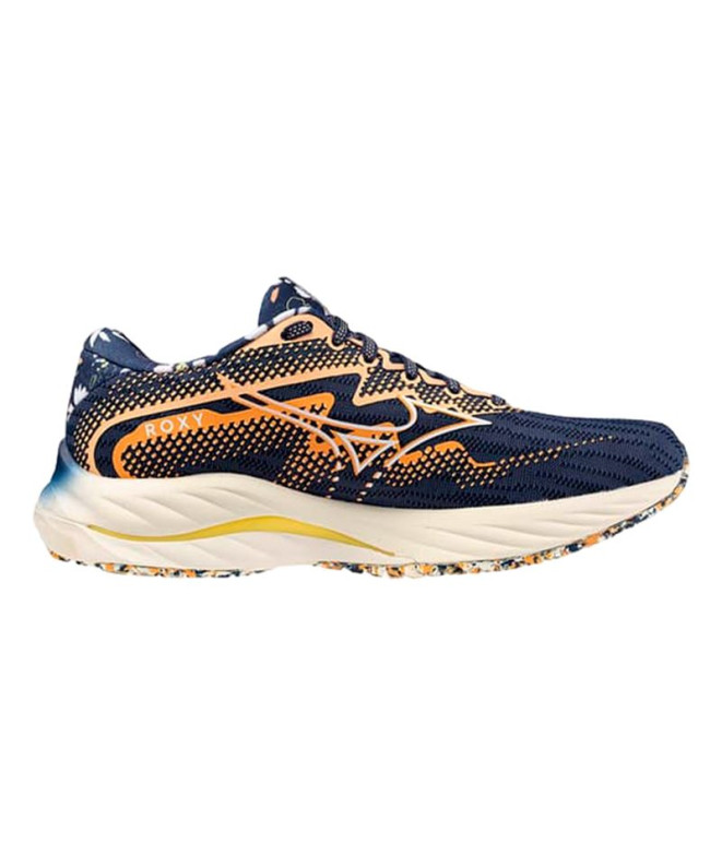 Sapatilhas De Running Mizuno Wave Rider 27 Roxy Mulher Azul