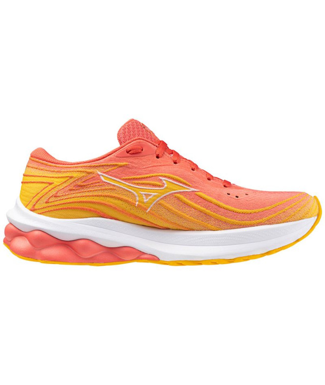 Chaussures de Running Mizuno Wave Skyrise 5 Femme Rouge