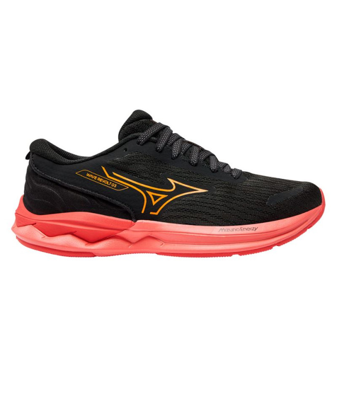 Chaussures De Running Mizuno Wave Revolt 3 Femme Noir